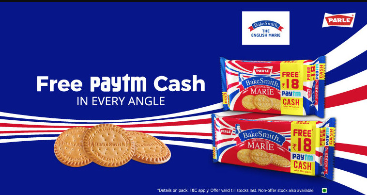 Paytm Parle Bake Smith Offer