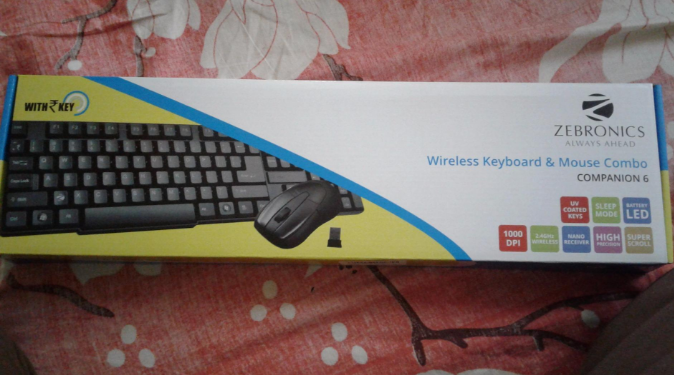 Wireless Mouse Keyboard Zebronics Amazon Deal
