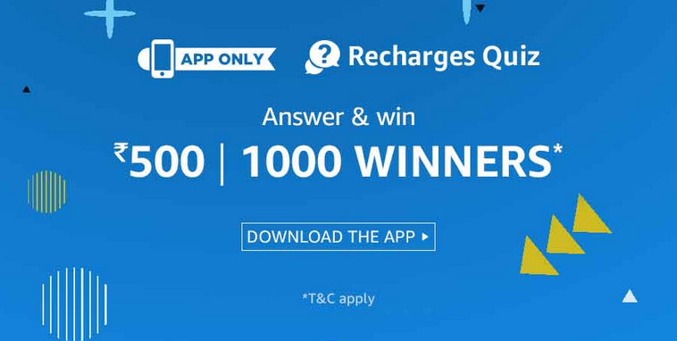 Amazon Recharges Quiz Answers