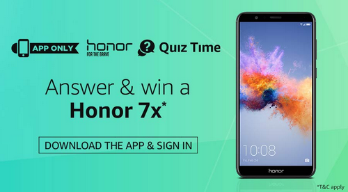 amazon honor 7x contest