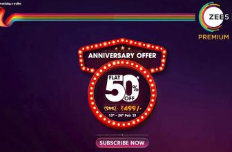 Zee5 Anniversary Offer 50% OFF Discount Annual Subscription