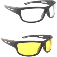 Blue Tuff Night Day Driving Goggles ( Set Of 2 ) Multicolour